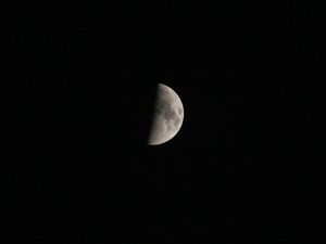 Preview wallpaper moon, space, shadow, dark