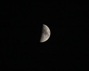 Preview wallpaper moon, space, shadow, dark
