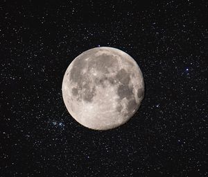Preview wallpaper moon, space, stars, outer space, astronomy