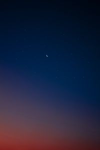 Preview wallpaper moon, starry sky, sky, gradient