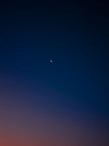 Preview wallpaper moon, starry sky, sky, gradient