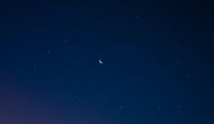 Preview wallpaper moon, starry sky, sky, gradient