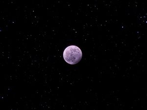Preview wallpaper moon, stars, space, night, astronomy