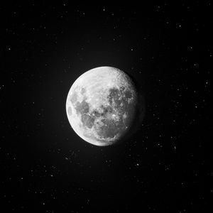 Preview wallpaper moon, stars, space, dark, astronomy