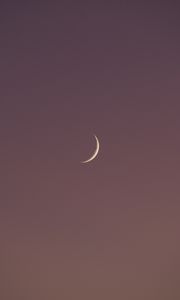 Preview wallpaper moon, sunset, sky, gradient, minimalism