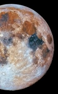 Preview wallpaper moon, surface, craters, space