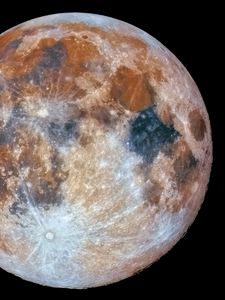 Preview wallpaper moon, surface, craters, space