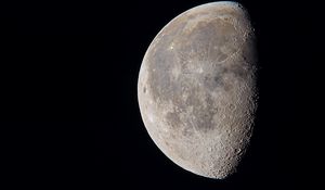 Preview wallpaper moon, surface, relief, space, dark, shadow