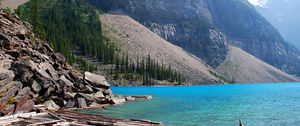 Preview wallpaper moraine lake, canada, alberta, mountain landscape