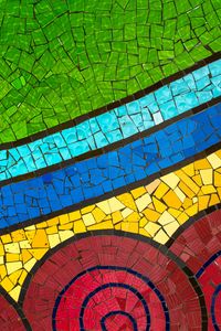 Preview wallpaper mosaic, colorful, patterns, wall, details