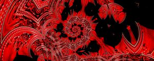 Preview wallpaper mosaic, fractal, pattern, red, abstraction