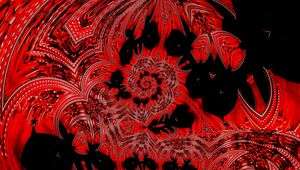 Preview wallpaper mosaic, fractal, pattern, red, abstraction