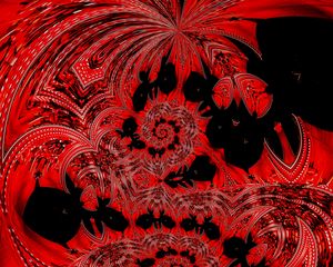 Preview wallpaper mosaic, fractal, pattern, red, abstraction