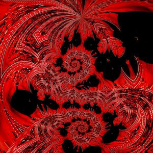 Preview wallpaper mosaic, fractal, pattern, red, abstraction