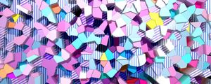 Preview wallpaper mosaic, fragments, colorful, abstraction