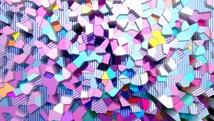 Preview wallpaper mosaic, fragments, colorful, abstraction