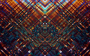 Preview wallpaper mosaic, multicolored, pattern, abstraction, fractal