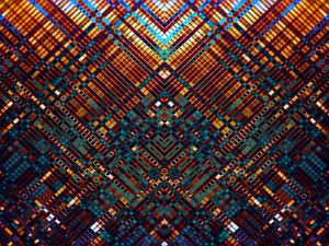 Preview wallpaper mosaic, multicolored, pattern, abstraction, fractal