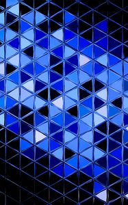 Preview wallpaper mosaic, surface, glare, abstraction, blue