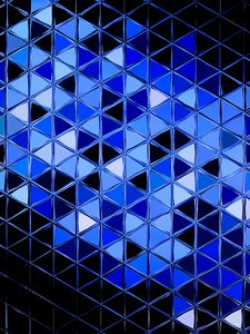 Preview wallpaper mosaic, surface, glare, abstraction, blue