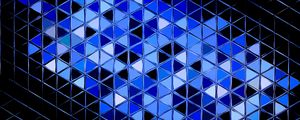 Preview wallpaper mosaic, surface, glare, abstraction, blue