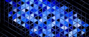 Preview wallpaper mosaic, surface, glare, abstraction, blue