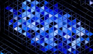 Preview wallpaper mosaic, surface, glare, abstraction, blue