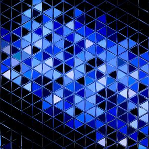 Preview wallpaper mosaic, surface, glare, abstraction, blue