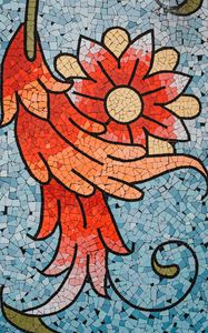 Preview wallpaper mosaic, texture, pattern, flower
