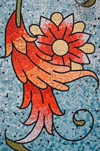 Preview wallpaper mosaic, texture, pattern, flower