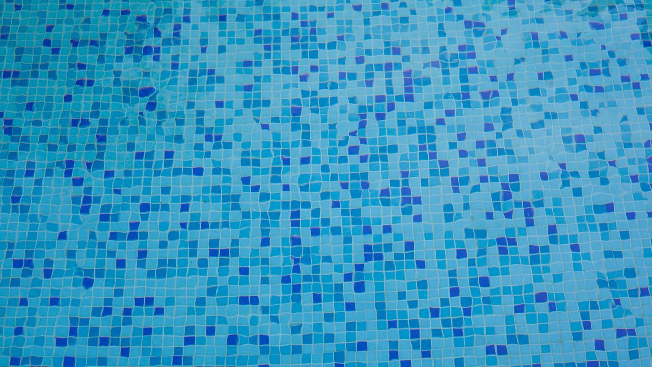 Wallpaper mosaic, texture, pool, water, blue