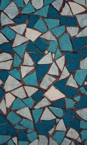 Preview wallpaper mosaic, texture, shards, blue, white