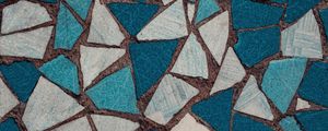 Preview wallpaper mosaic, texture, shards, blue, white