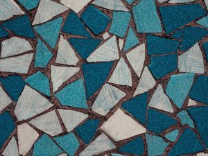 Preview wallpaper mosaic, texture, shards, blue, white