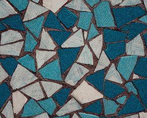 Preview wallpaper mosaic, texture, shards, blue, white