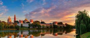 Preview wallpaper moscow, novodevichy convent mother of god of smolensk, summer