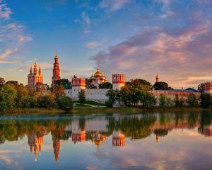 Preview wallpaper moscow, novodevichy convent mother of god of smolensk, summer