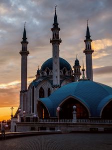 Preview wallpaper mosque, kazan, tatarstan, sunset