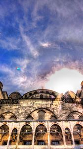 Preview wallpaper mosque, sky, architecture, hdr
