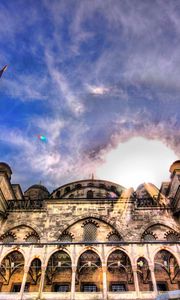 Preview wallpaper mosque, sky, architecture, hdr