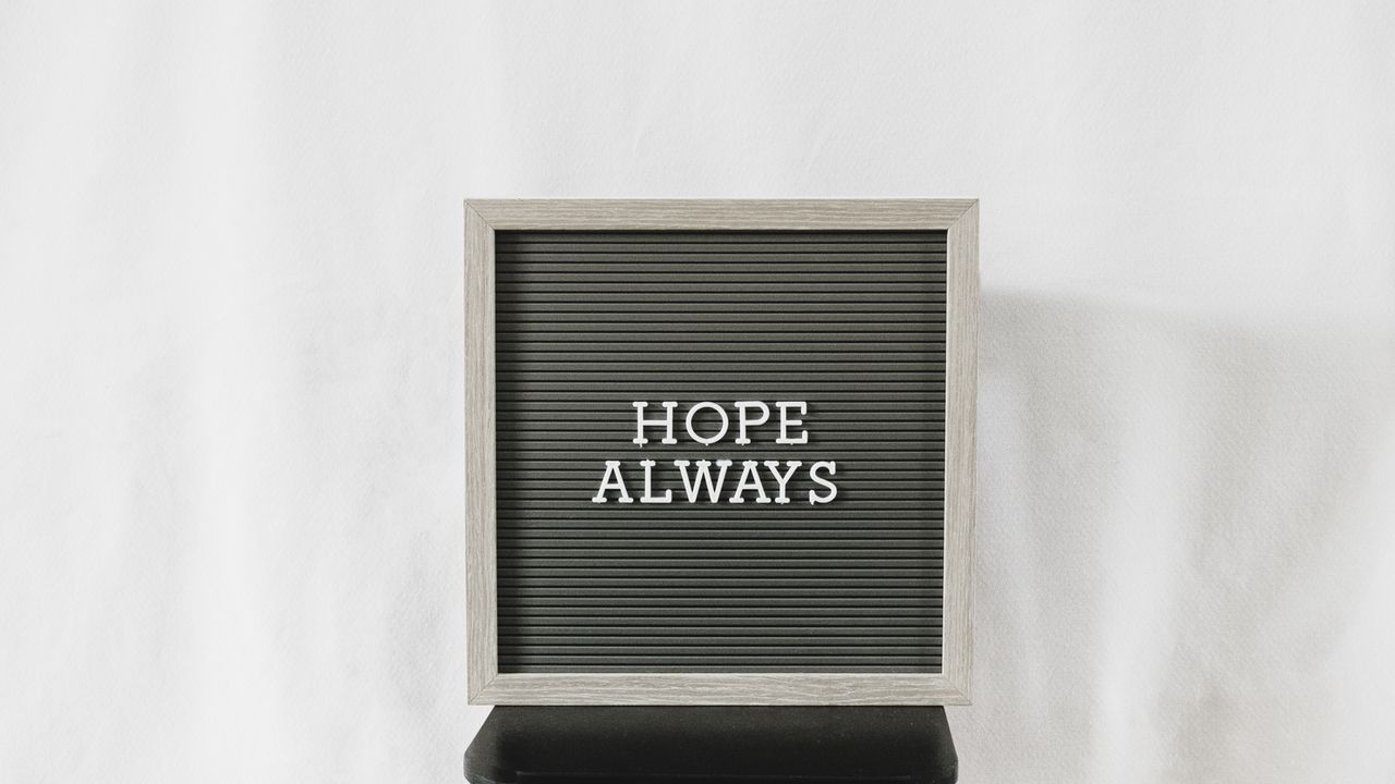 Wallpaper motivation, hope, inscription