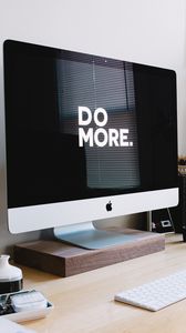 Preview wallpaper motivation, phrase, words, computer, imac