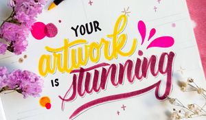 Preview wallpaper motivation, phrase, words, lettering, calligraphy