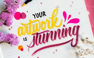 Preview wallpaper motivation, phrase, words, lettering, calligraphy