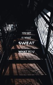 Preview wallpaper motivation, quote, inspiration, text, stairs, inscription