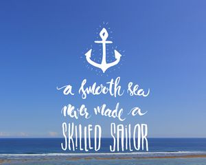 Preview wallpaper motivation, text, phrase, quote, sea