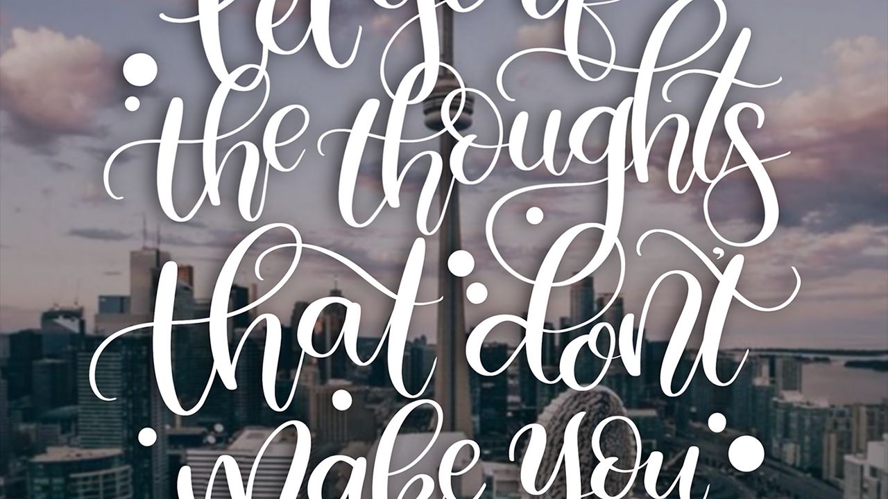 Wallpaper motivation, words, inscription, city