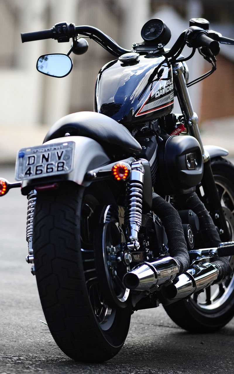 800x1280 Wallpaper moto, harley, harley davidson 883