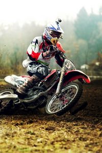 Preview wallpaper motocross, sand, race, camera, dirt