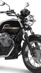 Preview wallpaper motorbike, moto guzzi, black